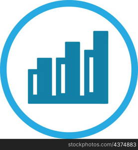 Graph chart icon sign design