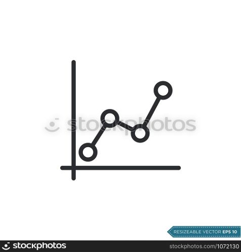 Graph Chart Icon Vector Template Flat Design Illustration Design