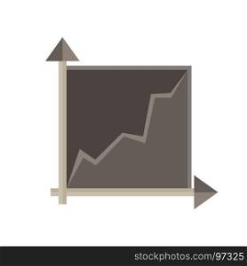 Graph chart vector data business illustration icon bar isolated