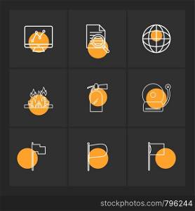 graph , document , bell , fire ,seo , technology , internet , flags , computer , icon, vector, design, flat, collection, style, creative, icons , ui , user interface , cart , shopping , online ,