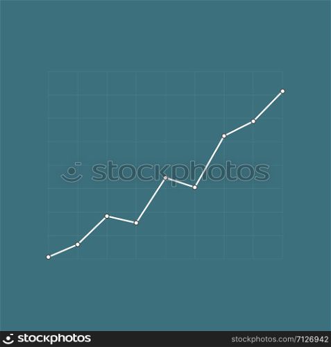 Graph financial chart. business concept background illustration. Graph financial chart