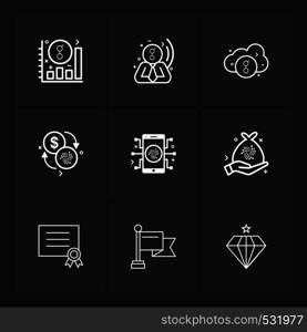 graph , golem , crypto currency , cloud , diamond , jwel , certificate , flag , mobile , icon, vector, design, flat, collection, style, creative, icons