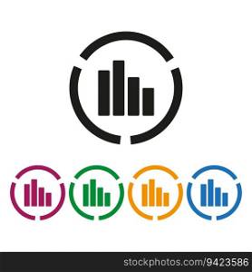 Graph icon. Business color icons set. Vector illustration. EPS 10. stock image.. Graph icon. Business color icons set. Vector illustration. EPS 10. s