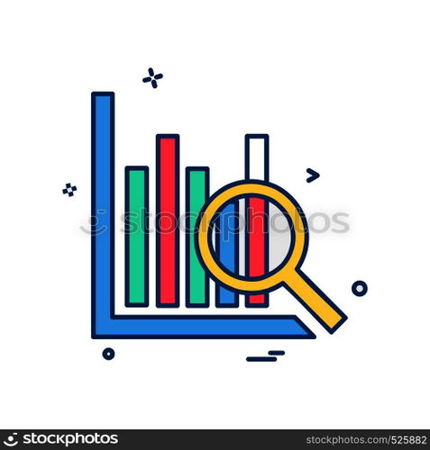 Graph icon design vector