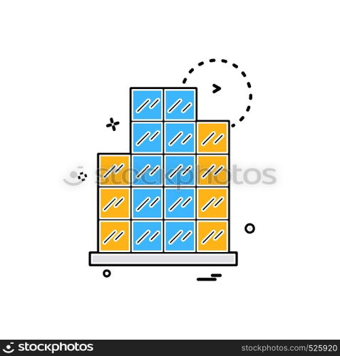 Graph icon design vector