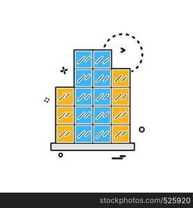 Graph icon design vector