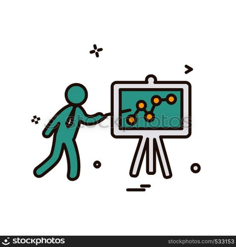 Graph icon design vector