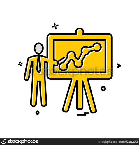 Graph icon design vector
