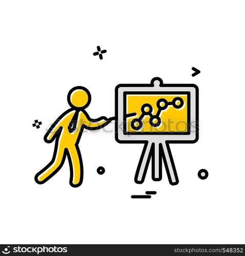 Graph icon design vector