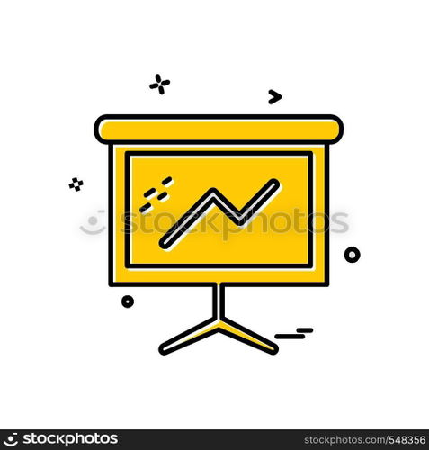 Graph icon design vector