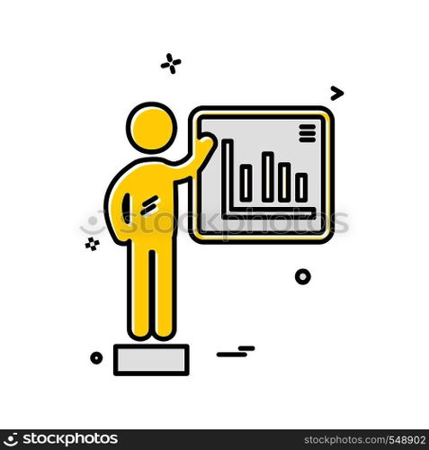Graph icon design vector