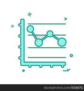 Graph icon design vector