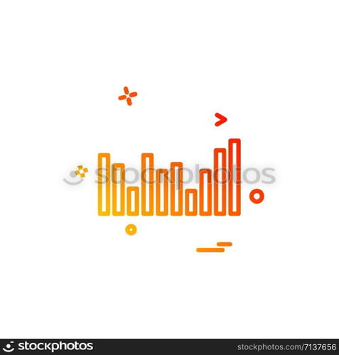 Graph icon design vector