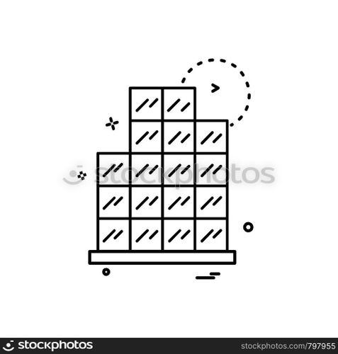 Graph icon design vector