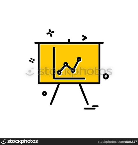 Graph icon design vector