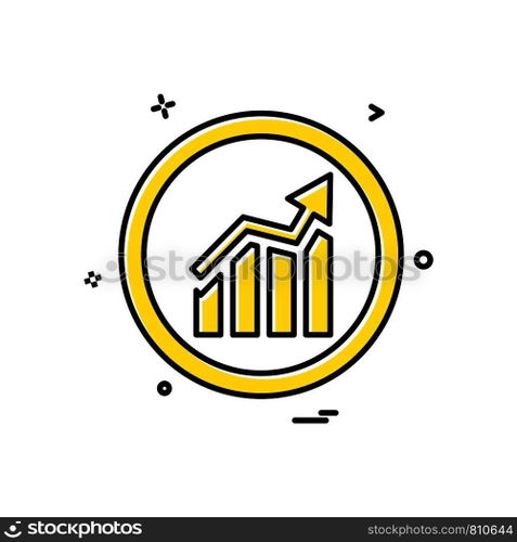 Graph icon design vector