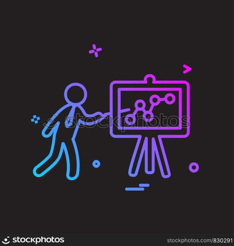 Graph icon design vector