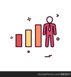 Graph icon design vector