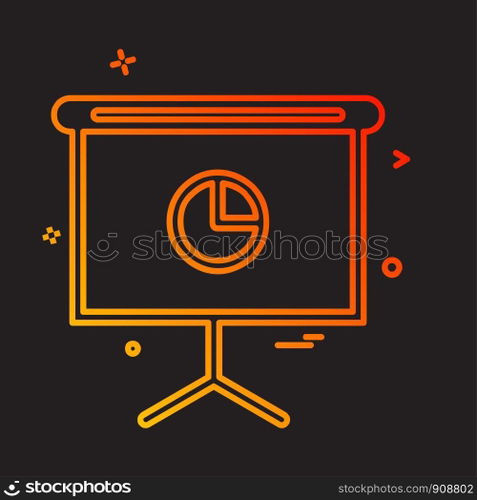 Graph icon design vector