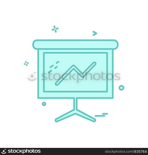 Graph icon design vector