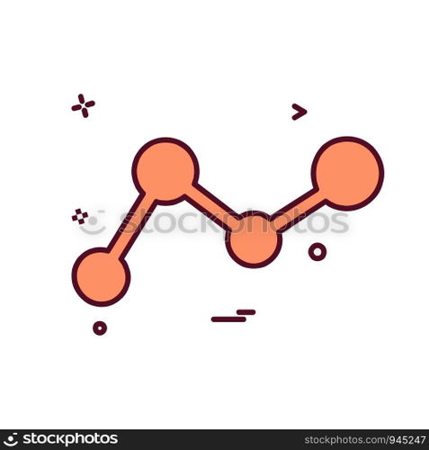 Graph icon design vector