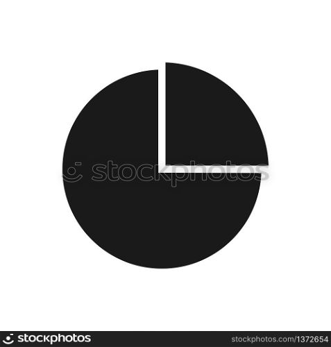 graph icon in trendy flat style