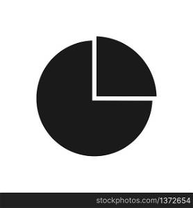 graph icon in trendy flat style