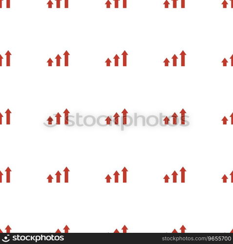Graph icon pattern seamless white background Vector Image