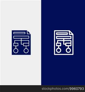 Graph, Paper, Process, Wireframe, Document Line and Glyph Solid icon Blue banner Line and Glyph Solid icon Blue banner