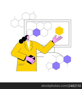 Graphene technologies abstract concept vector illustration. Artificial graphene compound, carbon dioxide nanomaterial, modern science revolution, high-frequency electronic sensors abstract metaphor.. Graphene technologies abstract concept vector illustration.