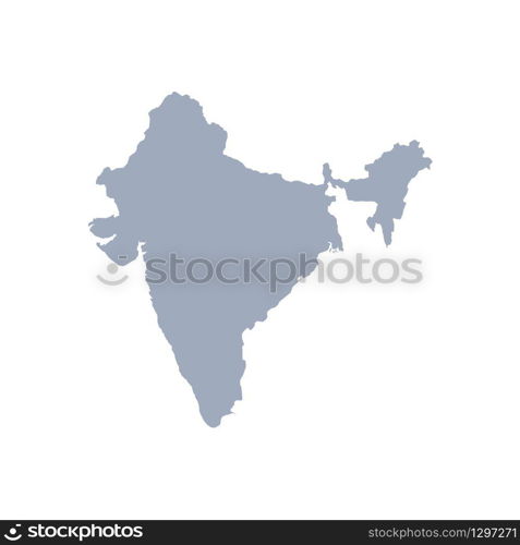 graphic design vector map of india
