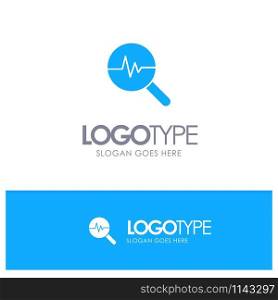 Graphic, Info graphics, Graph, Search Chart Blue Solid Logo with place for tagline