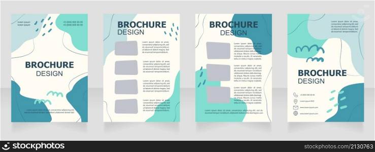 Graphic novel promotional blank brochure design. Template set with copy space for text. Premade corporate reports collection. Editable 4 paper pages. Tahoma, Myriad Pro, Arial fonts used. Graphic novel promotional blank brochure design