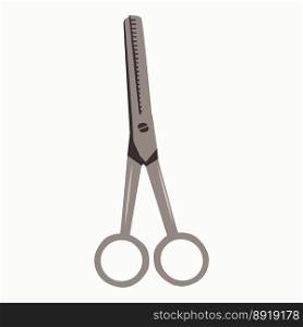 Graphic scissors icon. The sign Scissors for cutting hair, highlighted on a white background. The barber is symbol. Vector illustration. Graphic scissors icon. The sign Scissors for cutting hair, highlighted on a white background. The barber is symbol. Vector illustration.