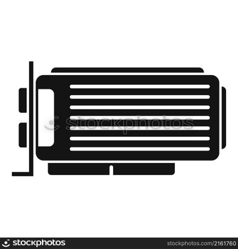 Graphics card icon simple vector. Video graphic. Computer gpu. Graphics card icon simple vector. Video graphic