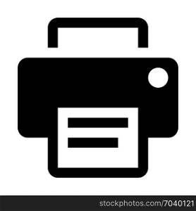 graphics printer, icon on isolated background