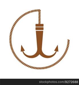 grappling hook icon vector illustration logo design