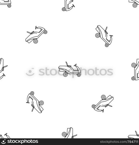 Grass cut truck icon. Outline illustration of grass cut truck vector icon for web design isolated on white background. Grass cut truck icon, outline style