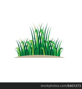 Grass icon design template vector graphic illustration - vector 