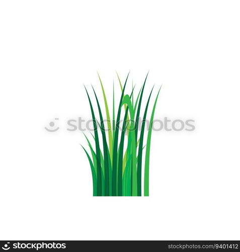 Grass icon design template vector graphic illustration - vector 