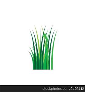 Grass icon design template vector graphic illustration - vector 