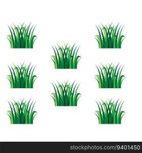 Grass icon design template vector graphic illustration - vector 