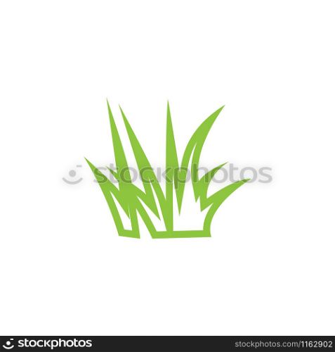 Grass icon graphic design template vector