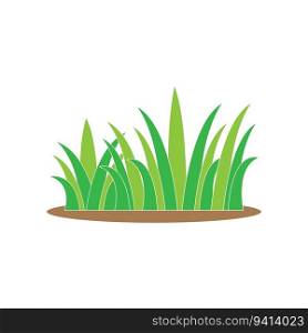 grass icon logo vector design template