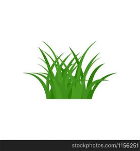 Grass icon vector isolated on white background