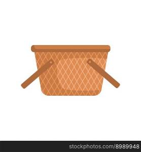 grass picnic basket cartoon. grass picnic basket sign. isolated symbol vector illustration. grass picnic basket cartoon vector illustration
