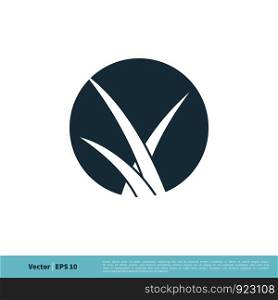 Grass Plant Icon Vector Logo Template Illustration Design. Vector EPS 10.