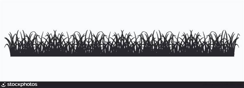 Grass silhouette - Design element. EPS10 vector.