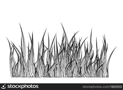 Grass silhouette vector symbol icon design. Beautiful illustration isolated on white background
