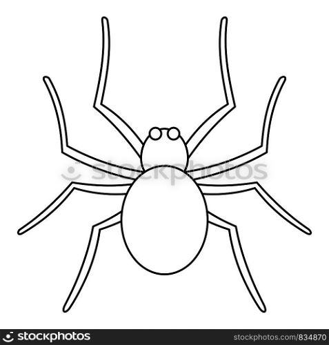 Grass spider icon. Outline grass spider vector icon for web design isolated on white background. Grass spider icon, outline style